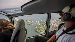 Vaxholm Fortress from the Air
